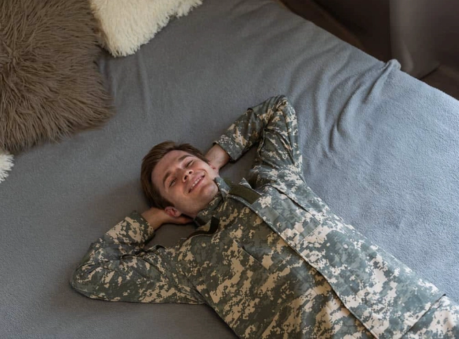 how do military sleep fast