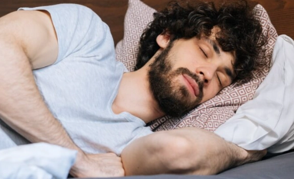 best sleep position for men