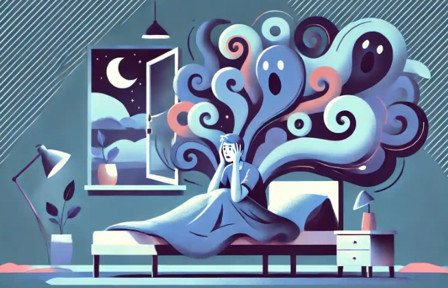 Rush of anxiety when falling asleep