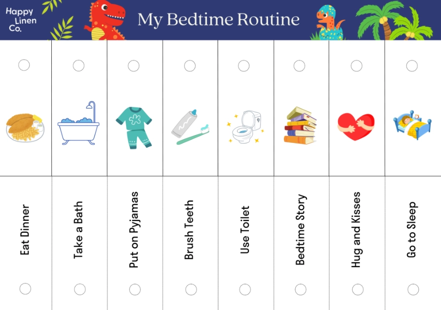 bedtime routine worksheet