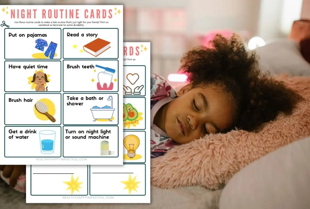 sleep routine template