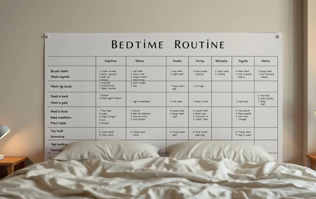 Bedtime routine for adults